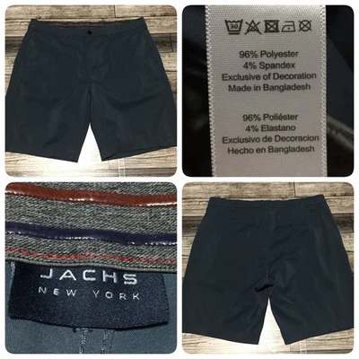 Pantalones Cortos Jachs Secado Rápido Elastizados Rendimiento Golf Chino Para Hombre 38x9 Azul Gris Foto 1 de 4