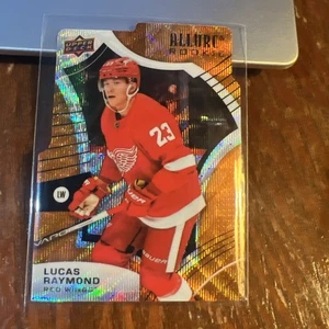 Lucas Raymond 2021-22 Upper Deck Allure Rookies Orange Slice Rookie RC #109 - Picture 1 of 6