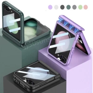 For Samsung Galaxy Z Flip5 Tempered Glass Magnetic Shockproof Hard Case Cover - Picture 1 of 19