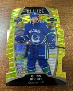 2019-20-U.D.ALLURE R.C. -QUINN HUGHES ROOKIE CARD TAXI JAUNE #66 CANUCKS - Photo 1/2