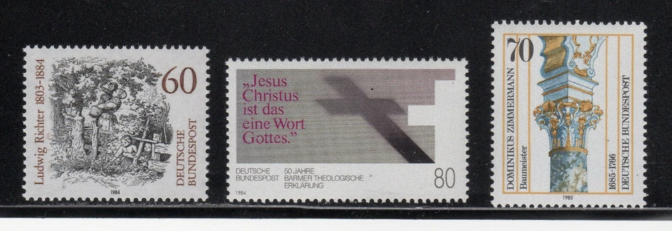 Germany 1984-85 SC# 1417, 1419, 1442 Three Different Stamps M-NH Lot # 97 - Image 1 of 1