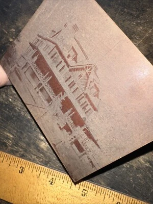 Printing Block ( Majestic Two Story House ) Nice Image￼ - Image 1 of 4