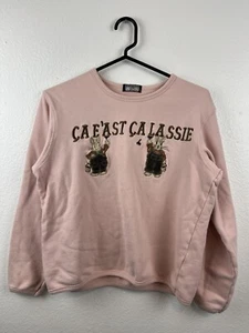 Pink Embroidered Rabbit Potechino Pullover Rare Japanese Streetwear Lolita - Picture 1 of 6