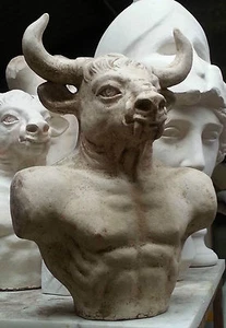Minotauro Escultura Griega Obra de Arte Estatua Busto 3D Estatua 35 cm Hecho en Sydney - Imagen 1 de 3