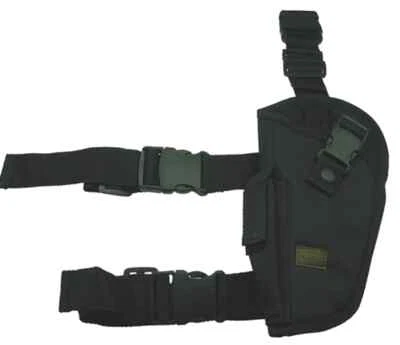 Pistola Elite Funda Negra Táctica Mano Izquierda Ejército SWAT Pierna Muslo Foto 1 de 2
