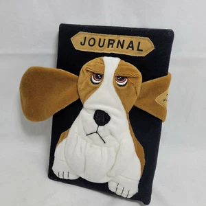 Applause Basset Hound Hush Puppies Journal Plush 3D Dog Diary - Picture 1 of 8