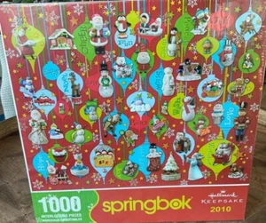 2010 SPRINGBOK 1000pc CHRISTMAS KEEPSAKE Hallmark Ornament PUZZLE Unopened Box - Picture 1 of 3