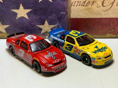 ACTION DALE EARNHARDT RED #3 COCA COLA & YELLOW/BLUE #3 WRANGLER 1:64 LOOSE NICE - Image 1 of 4