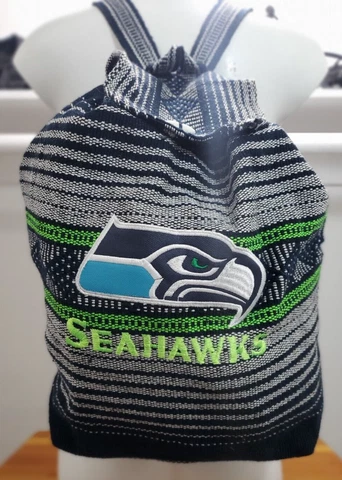NFL Seattle Seahawks Woven Backpack drawstring cinch sack Cover