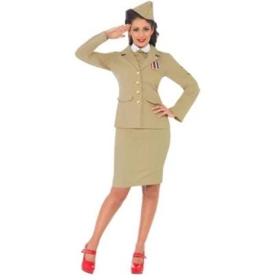 Smiffy's Retro Officer Women's Fancy Dress Costume - Image 1 of 2