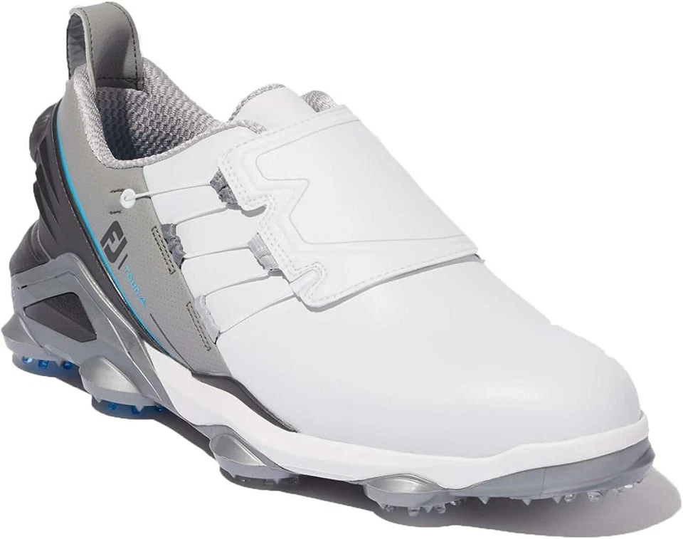 FootJoy Golf Men's Shoes TOUR ALPHA BOA WIDE 55522 White Gray US7.5(25.5cm)