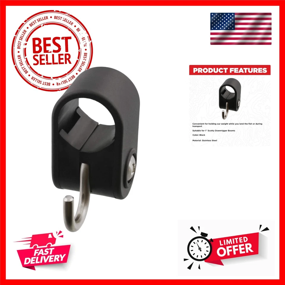 Весовой крюк, крепление стрелы для 1-дюймовой стрелы, черный - Изображение 1 из 3