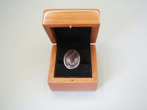 Anillo para hombre Ola M Gorie de plata de ley 925 maciza con piedra de ágata - Imagen 1 de 9