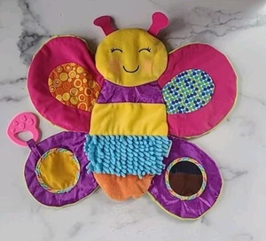 Earlyears Baby Sensory Touch Feel Texture Butterfly Soft Crinkle Toy Multicolor - Picture 1 of 9