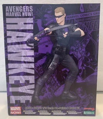 Marvel сейчас! Статуэтка Avengers Hawkeye Kotobukiya ArtFX+ *ОТКРЫТАЯ КОРОБКА* - Изображение 1 из 4