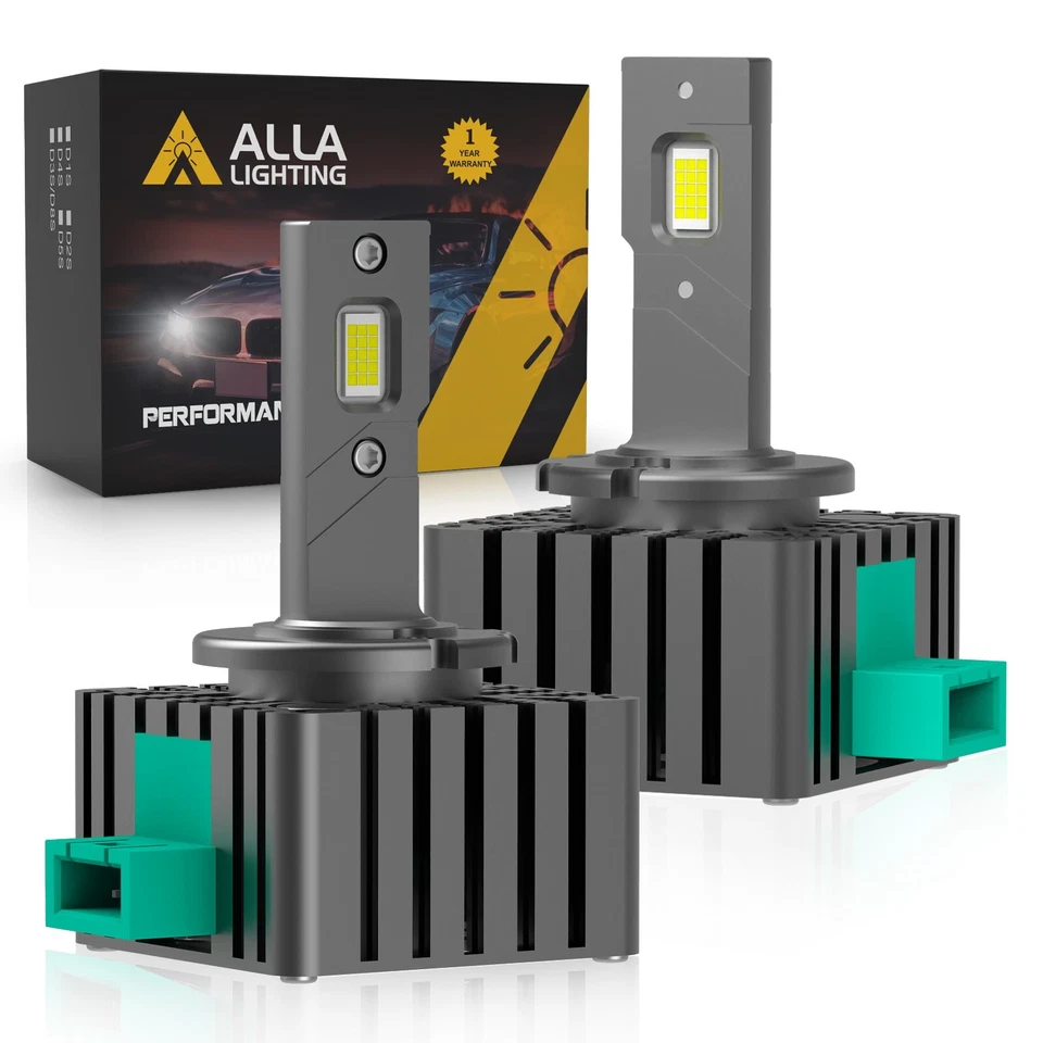 Bombilla de faro Allá Lighting LED D3S reemplazar HID, base angular ajuste espacio pequeño Foto 1 de 4