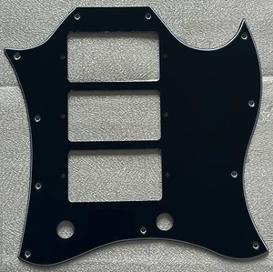 Custom For Gibson SG Standard 3 Pickup Style Guitar Pickguard 3-Ply Black - Picture 1 of 4