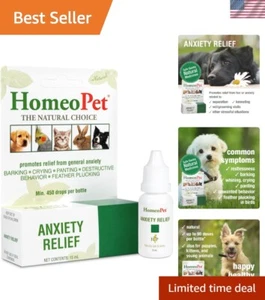 15ml Natural Pet Anxiety Relief Medicine for Dogs & Cats - Safe & Gentle Formula - Picture 1 of 9