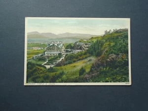 MERIONETHSHIRE: A VIEW OF HARLECH CASTLE & COLEG - PRINTED - UNPOSTED - Picture 1 of 2