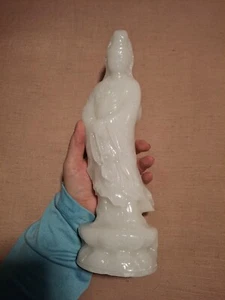 White Marble jade Crystal standing statue Guanyin Bodhisattva Buddha 35cm 2.083g - Picture 1 of 19