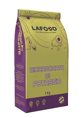 BICARBONATO DI POTASSIO E501 (II) FU/BP/FCC - 1KG - LAFOOD - Bild 1 von 2