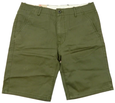 NUEVO Pantalones Cortos Chinos Levi's Verde Frente Plano Etiqueta 30 Medidos Talla 31 Foto 1 de 3