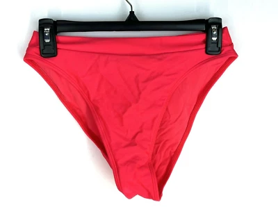 Parte inferior de bikini roja cintura alta Luli Fama para mujer talla XL Foto 1 de 3