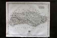 Dugdale & Neele 1819 Antique Map. Sussex