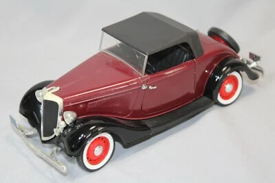 DV10385 SOLIDO 1/19 FORD V8 COUPE CABRIOLET BORDEAUX 1934  REF 8009C  ETAT MOYEN - Photo 1/4