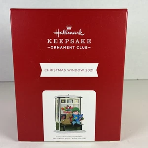 2021 Hallmark Keepsake Ornament Club CHRISTMAS WINDOWS 2021 Club Exclusive - Bild 1 von 4