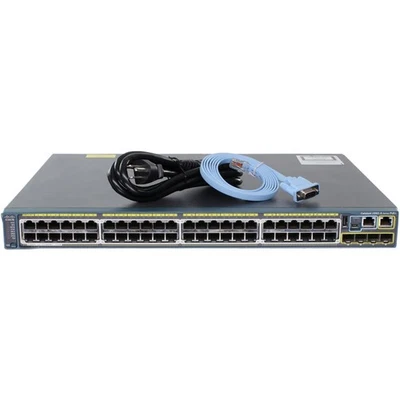 Conmutador Cisco WS-C2960S-48LPS-L 48P 1GbE 370W PoE 4P SFP con C2960S-STACK Foto 1 de 4
