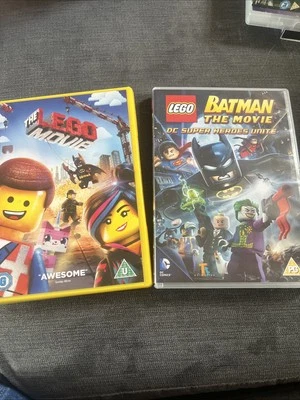 2 Lego Movie DVD Bundle The Lego Move And Batman The Movie  - Image 1 of 2