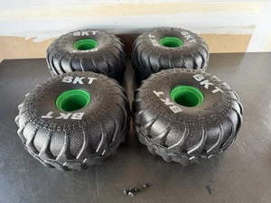 x4 Mega Monster Jam Grave Digger 10” Replacement RC Truck Foam Wheels Tires 1:6 - Picture 1 of 7