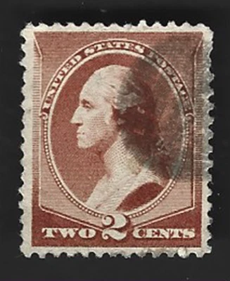 Sc# 210 2c George Washington Bank Note with no face Handstamped Cancel ~ (C-1) - Image 1 of 2