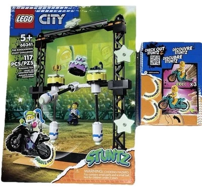 Set Of LEGO City Stuntz The Knockdown Stunt Challenge 60341 Kids & 60310 Chicken - Image 1 of 2