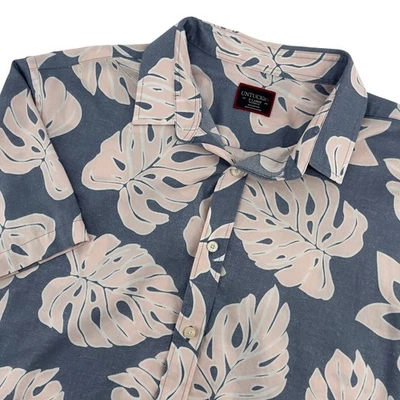 UNTUCKit Mens Shirt XLarge Floral Leaf Print Button Down Short Sleeve - Image 1 of 4