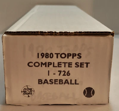 Juego completo de béisbol Topps 1980 1-726 casi nuevo Foto 1 de 4