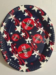 Coca Cola Patriotische Platte Sterne Streifen 1998 rot weiß blau Retro - Bild 1 von 11