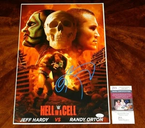 JEFF HARDY AEW WWE SMACKDOWN TNA WRESTLING SIGNED 12X18 POSTER JSA COA!!! - Picture 1 of 1