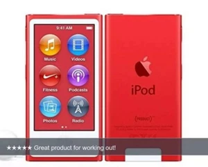 Apple iPOD NANO 7th Gen 16GB PRODUCT RED A1446 (Latest Model) Limited Edition - Picture 1 of 12
