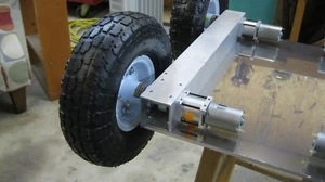 Robotics Kit Drive Axle Harbor Freight 10" Wheel BaneBots Radio Control Arduino - Picture 1 of 52