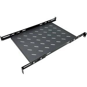 Electriduct 1U 19-Inch Adjustable Mounting 4 Post Rack Vented Shelves - Picture 1 of 6