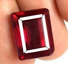 14.85 Ct Burma Ruby Emerald Cut Gemstone Natural Certified B54757 New Product