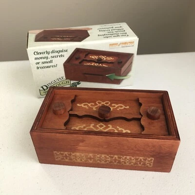 Caja de regalo rompecabezas secreto de brocas y piezas - rompecabezas de madera disfraza tu masa Foto 1 de 4