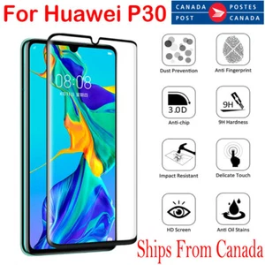 Protector de pantalla LCD de vidrio templado de cobertura completa para Huawei P30 / Pro Lite 5D - Imagen 1 de 17