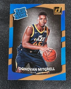 2017-18 Panini Donruss Rated Rookie Donovan Mitchell #188 Rookie RC - Picture 1 of 2