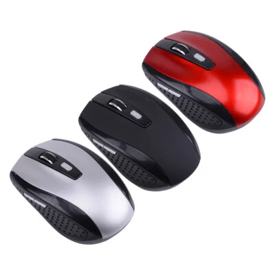 2.4GHz Wireless Optical Mouse800-1600DPI DPI Cordless Mice Receiver Ft For PC zw - Image 1 of 4