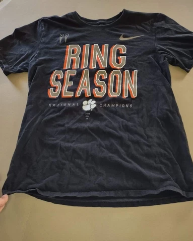 Nike 2018 Ring Season Clemson National Championship Tshirt Sz M Cover