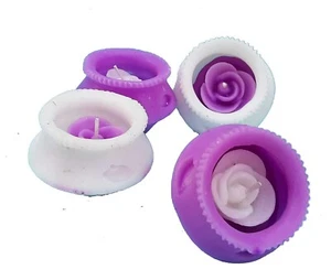 4X Matki Shape Wax Candles Floating Tea Light Candles For Diwali Decoration FS - Picture 1 of 3