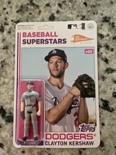 2020 Topps Big League Super 7 MLB Action Figure #22 Clayton Kershaw - Dodgers